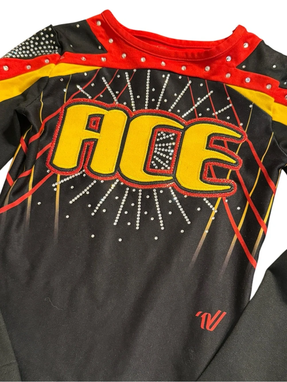 Varsity ACE Cheer Uniform Long Sleeve Cheerleading Bodysuit Youth Small